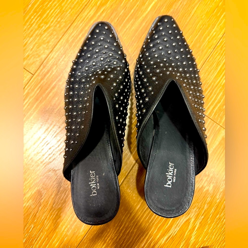 Botkier Black Studded Women's Mules